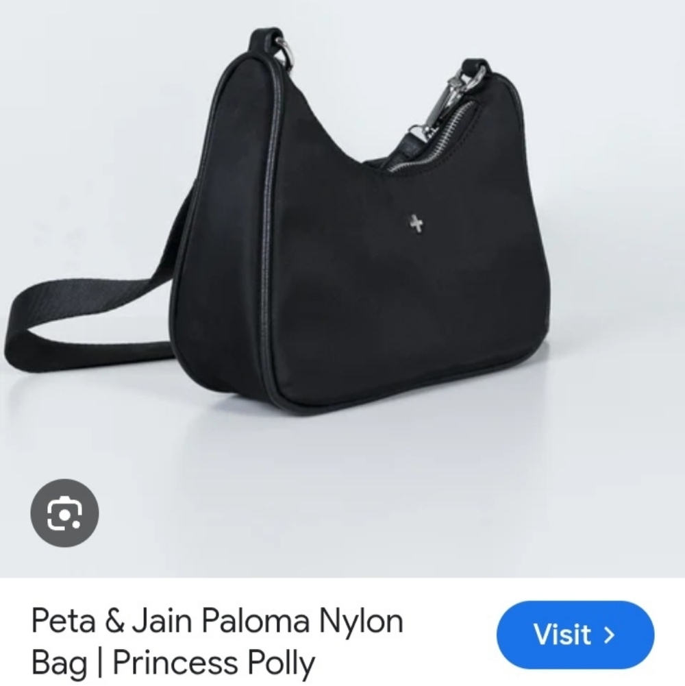 Peta + Jain Black Nylon Crossbody Bag